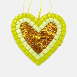 Cuore in mosaico grande - 26 - Vista frontale