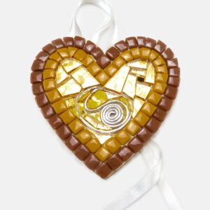 Cuore in mosaico grande - 27 - Vista frontale