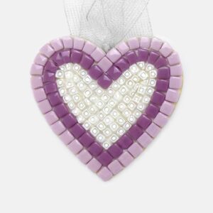 Cuore in mosaico grande - 28 - Vista frontale