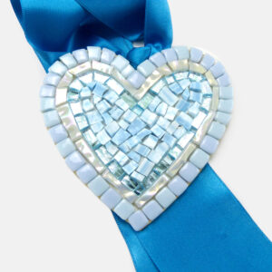 Cuore in mosaico grande - 30 - Vista frontale