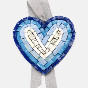 Cuore in mosaico grande - 32 - Vista frontale