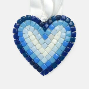 Cuore in mosaico grande - 33 - Vista frontale