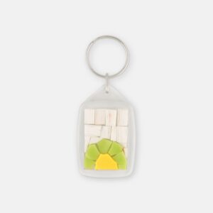 Portachiavi in mosaico rettangolare - SPRING 01 - Vista frontale